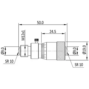 Baker 50 - 1000 mm Precision Tubular Internal Micrometer (Extension Rod Type), MMT 1000