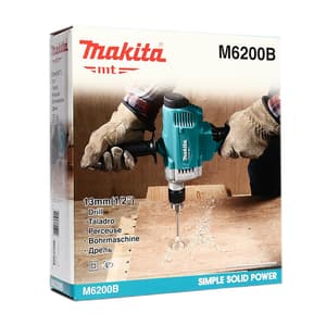 Makita 13 mm (1/2") 800 W Variable Speed Drill with Keyed Chuck, M6200B