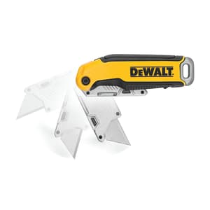 Dewalt 61 mm Folding Fixed Blade Utility Knife With 5 Replaceable Blades, DWHT10429-0