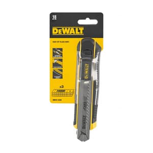 Dewalt 18 mm Snap-off Knife With Auto-Lock Slider & 3 Replaceable Blades, DWHT0-10249
