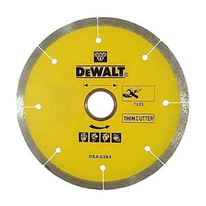 Dewalt 4-1/2 inch / 115 mm Industrial Grade Continuous Diamond Wheel Thin Cutter (Porcelain Tiles), DX3121