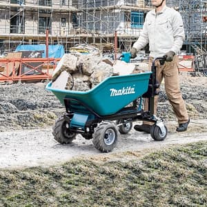 Makita 300 kg Load Capacity 18V X2 (36V) LXT BL Battery Powered 4 Wheel Wheelbarrow (Bare Tool), DCU603Z