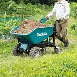 Makita 300 kg Load Capacity 18V X2 (36V) LXT BL Battery Powered 4 Wheel Wheelbarrow (Bare Tool), DCU603Z