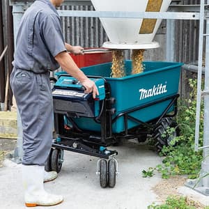 Makita 300 kg Load Capacity 18V X2 (36V) LXT BL Battery Powered 4 Wheel Wheelbarrow (Bare Tool), DCU605Z
