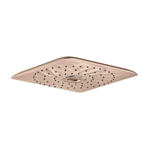 Kohler Rain Max 254 mm Square Single-Function Rainhead In Brushed Rose Gold Finish, K-26855IN-BRD