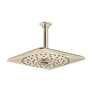 Kohler Rain Max 254 mm Square Single-Function Rainhead In French Gold Finish, K-26855IN-AF