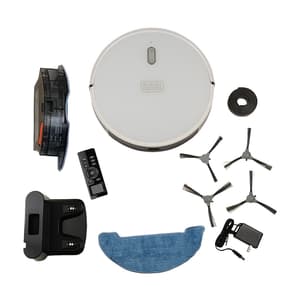Black+Decker Alexa & Google Enabled Multi-Utility Robotic Vacuum Cleaner With 120 min Runtime (Smart App & Voice Enabled), BRVA425B10