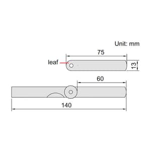 Insize 0.04 - 1.00 mm Feeler Gauge (25 Blades), 4601-25