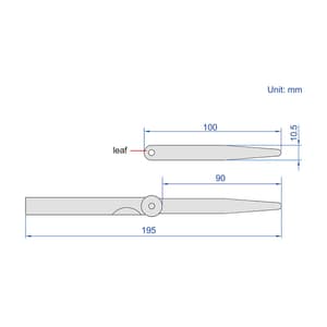 Insize 0.03 - 0.50 mm Feeler Gauge (13 Blades), 4602-13A