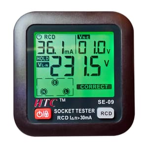 HTC AC 30 - 260V / 45 - 65Hz Socket Tester, SE-09