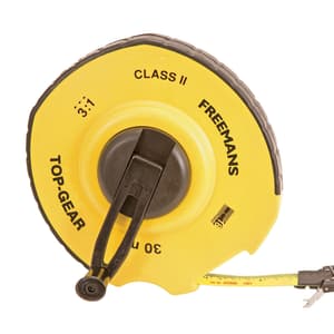 Freemans 20Mtr x 18mm Fibre Glass Top Gear Close Reel Tape, TC20