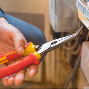 Stanley 8 inch / 200 mm VDE Bent Nose Pliers, 84-008