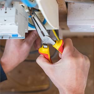Stanley 8 inch / 200 mm VDE Bent Nose Pliers, 84-008