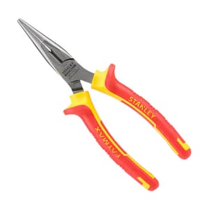 Stanley 6 inch / 160 mm VDE Long Nose Pliers, 84-006