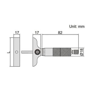 Insize 0 - 300 mm Depth Micrometer, 3241-300