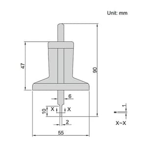 Insize 150 mm / 6 inch Vernier Depth Gauge (Economic Type), 1244-30