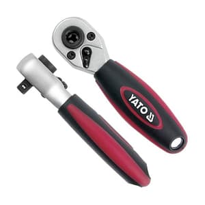 Yato 1/4 Inch Sq. Drive 10 mm Bit Drive Ratchet Handle, YT-0331