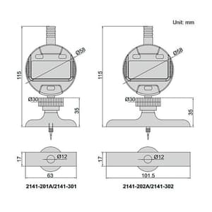 Insize 300 mm Digital Depth Gauge, 2141-202A