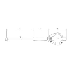 Ozar 50 - 160 mm Bore Gauge with Dial Indicator, AGD-9413