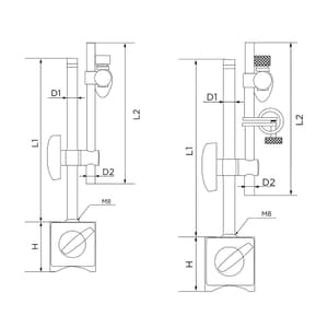 Ozar 80 kgf Magnetic Base without Fine Adjustment, AMB-9423