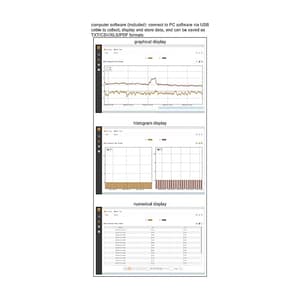 Insize Two Channel Thermocouple Thermometer (Record Type), 0327-DL32