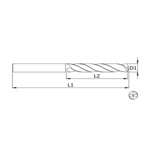Totem 7.00 x 109 mm HSS Parallel Shank Twist Drill Jobber Series (Pack of 10 Pcs), FBR0200061
