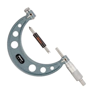 Mitutoyo 3 - 4 inch Interchangeable Anvil Screw Thread Micrometer (Spindle Tip Type), 126-140