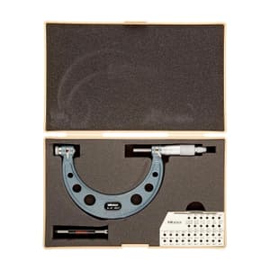 Mitutoyo 3 - 4 inch Interchangeable Anvil Screw Thread Micrometer (Spindle Tip Type), 126-140