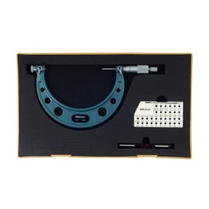 Mitutoyo 4 - 5 inch Interchangeable Anvil Screw Thread Micrometer (Spindle Tip Type), 126-141