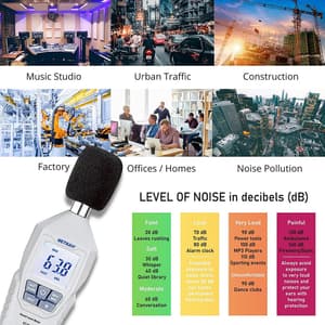 Metravi 3-1/2 Digits Digital Sound Level Meter (Mini Environment Meter), ET-99SL