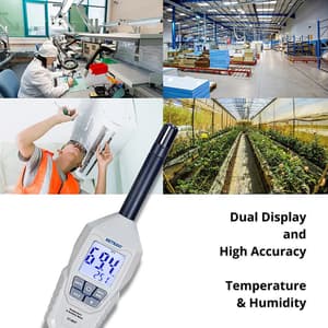 Metravi -20° - 60°C Digital Temperature & Humidity Meter (Mini Environment Meter), ET-99TH