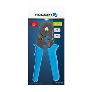 Hogert 7 inch / 175 mm Crimping Plier For Thin-Walled Ferrules, HT1P205