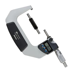 Mitutoyo 75 - 100 mm Digital Micrometer With Ratched Stop & SPC Data Output (IP65 Coolant-Proof), 293-233-30