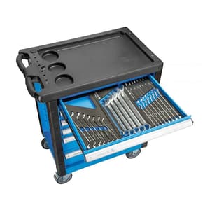 Hogert 6 Drawers Tool Cabinet with Tools (171 Pcs), HT7G052