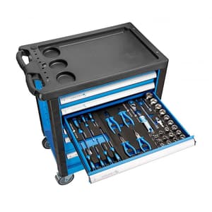 Hogert 6 Drawers Tool Cabinet with Tools (171 Pcs), HT7G052