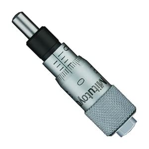 Mitutoyo 0 - 6.5 mm Miniature Micrometer Head without Clamp Nut (Spherical), 148-205-10