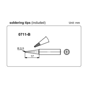 Insize 70W (Max) Lead Free Soldering Station, 0711-SS480