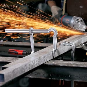 Bessey 300 mm OMEGA Screw Clamp with 2-component Plastic Handle, GM30Z-2K