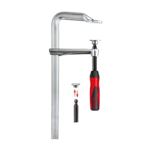 Bessey 200 mm All-Steel Screw Clamp with 2-component Plastic Handle, GZ20-2K