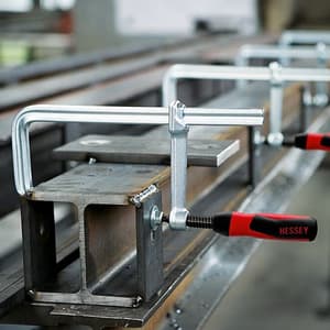 Bessey 200 mm All-Steel Screw Clamp with 2-component Plastic Handle, GZ20-2K