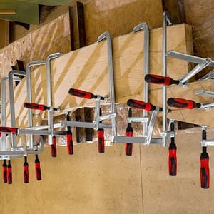 Bessey 200 mm All-Steel Screw Clamp with 2-component Plastic Handle, GZ20-2K