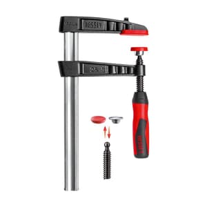 Bessey 600 mm Malleable Cast Iron Screw Clamp with 2-component Plastic Handle, TG60S14-2K