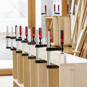 Bessey 600 mm Malleable Cast Iron Screw Clamp with 2-component Plastic Handle, TG60S14-2K