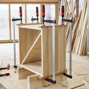 Bessey 600 mm Malleable Cast Iron Screw Clamp with 2-component Plastic Handle, TG60S14-2K