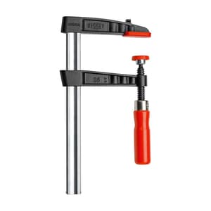 Bessey 160 mm Malleable Cast Iron Screw Clamp with Tried & True Wooden Handle, TG16