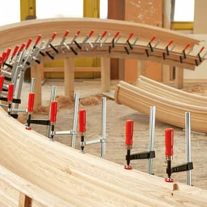 Bessey 160 mm Malleable Cast Iron Screw Clamp with Tried & True Wooden Handle, TG16