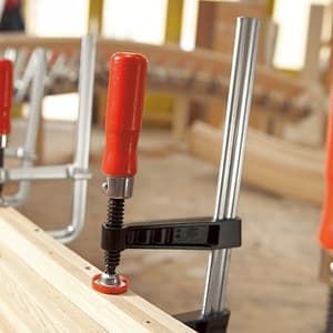 Bessey 160 mm Malleable Cast Iron Screw Clamp with Tried & True Wooden Handle, TG16