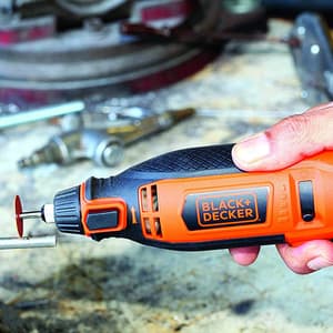 Black+Decker 180 W Electric Rotary Tool with (Pack of 118 Pcs) Accessories Kit Box For Grinding Polishing,Engraving & Carving, RT18KA-IN