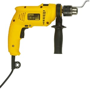 Stanley 13 mm / 600W Hammer Drill Machine & Hand Tools Kit For Home, DIY & Professional Use (120-Pieces), SDH600KP