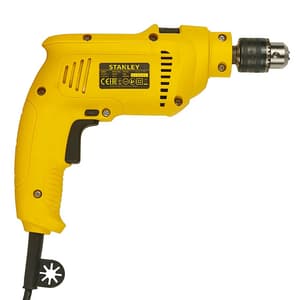 Stanley 10mm 550W Single Speed Hammer Drill & Hand Tools Kit For Home DIY & Professional Use (120 Pcs), SDH550KP-IN